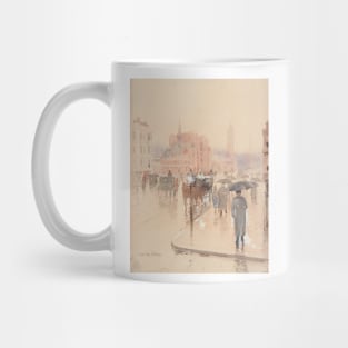 Rainy Day, Columbus Avenue, Boston by Childe Hassam Mug